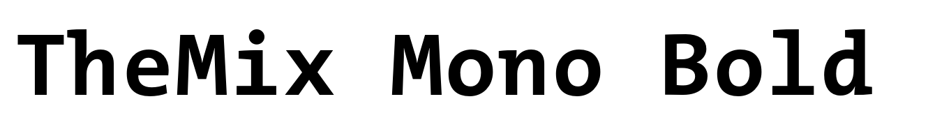 TheMix Mono Bold